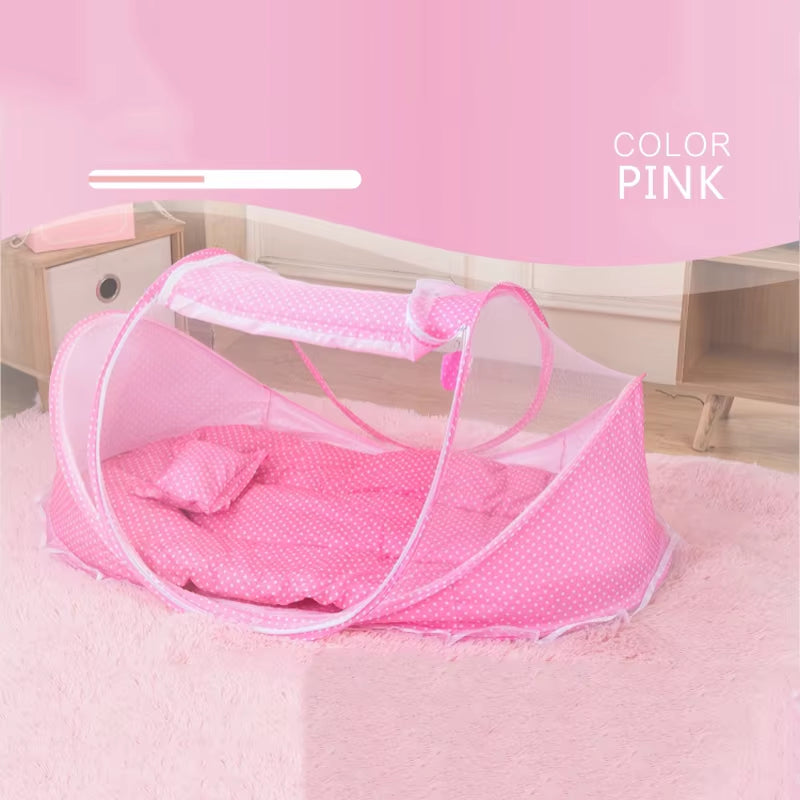 Baby Bed Portable Mosquito Net Crib Netting Folding Baby Mosquito Net Mattress Pillow Suit Newborn Cradle Mesh Tent Baby Bedding